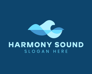 Sound - Water Sound Wave logo design