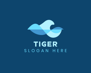 Podcast - Water Sound Wave logo design