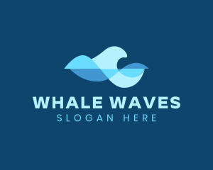 Water Sound Wave logo design