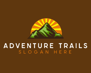 Mountaineering Alpine Adventure logo design