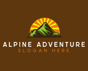 Alpine - Mountaineering Alpine Adventure logo design