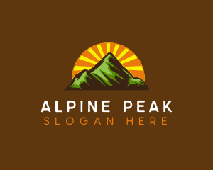 Alpine - Mountaineering Alpine Adventure logo design