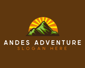 Mountaineering Alpine Adventure logo design