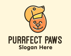 Cat & Dog Pets logo design