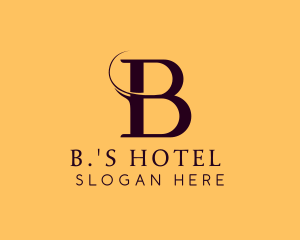 Elegant Professional Swoosh Letter B logo design