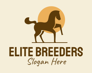 Breeding - Equine Horse Sun logo design