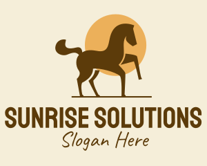 Sun - Equine Horse Sun logo design