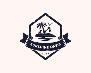 Summer Resort Vacation logo design