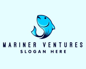 Marine Fish Hook logo design