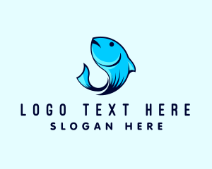 Sinker - Marine Fish Hook logo design