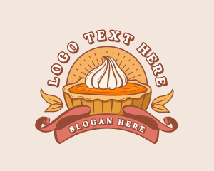 Possum Pie - Pumpkin Pie Dessert logo design