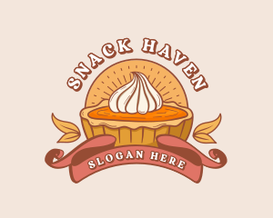 Pumpkin Pie Dessert logo design