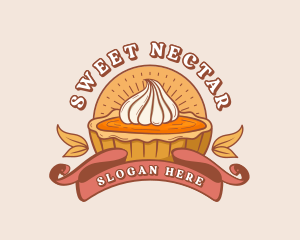 Pumpkin Pie Dessert logo design