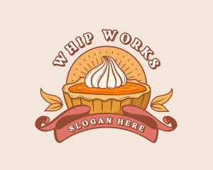 Pumpkin Pie Dessert logo design