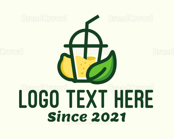 Healthy Lemonade Drink Logo