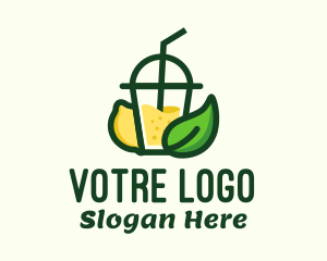 Healthy Lemonade Drink Logo