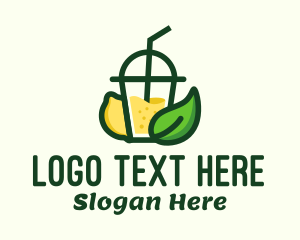 Healthy Lemonade Drink Logo