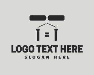 Housing - Roller Brush House Renovation logo design