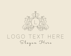 Tiara - Victorian Queen Crown logo design