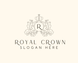 Victorian Royal Crown Crest logo design