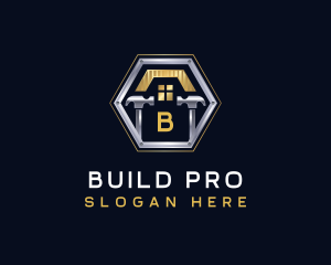 Hammer Construction Tool logo design