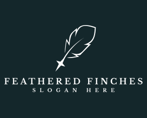 Fancy Feather Tattoo logo design