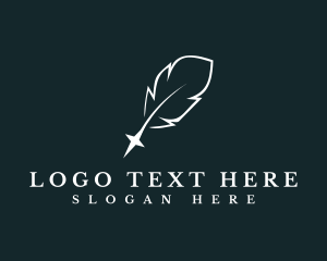 Tattoo Artist - Fancy Feather Tattoo logo design