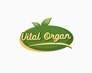 Natural Organic Leaf logo design