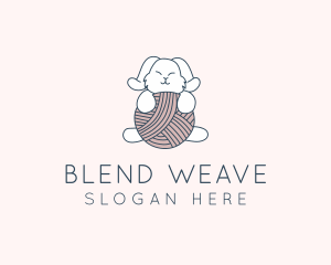 Interweave - Rabbit Knit Yarn logo design