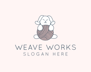 Loom - Rabbit Knit Yarn logo design