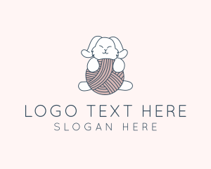 String - Rabbit Knit Yarn logo design