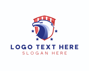 Courier - Eagle Shield America logo design