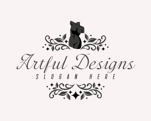 Ornamental Female Sculpture logo design