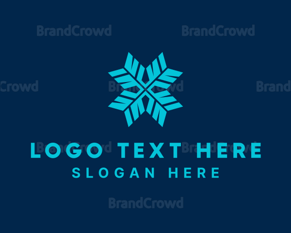 Ice Snowflake Frost Logo