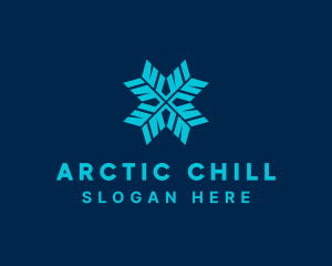 Frozen - Ice Snowflake Frost logo design