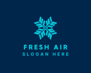 Ice Snowflake Frost logo design