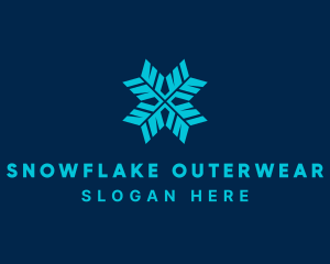 Ice Snowflake Frost logo design