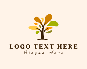 Leaf - Spring Wellness Tree logo design