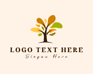 Autumn - Spring Wellness Tree logo design