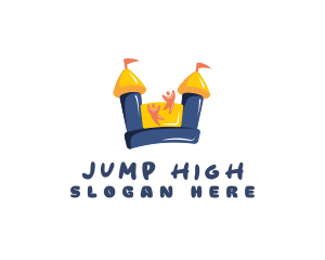 Fun Bounce Castle Inflatable logo design