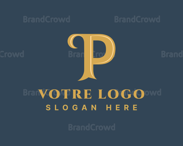 Gold Generic Brand Logo