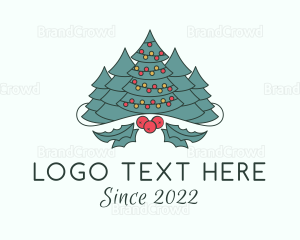 Decorative Christmas Tree Logo