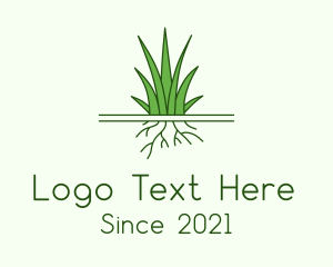 Turf - Garden Grass Roots logo design