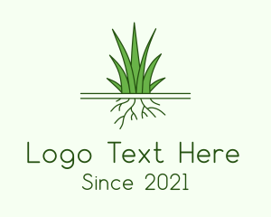 Green - Garden Grass Roots logo design