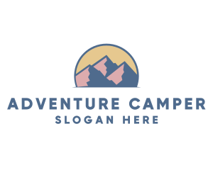 Mountain Adventure Trip logo design