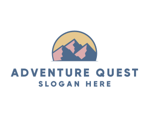Expedition - Mountain Adventure Trip logo design