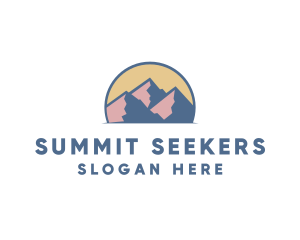 Mountaineering - Mountain Adventure Trip logo design