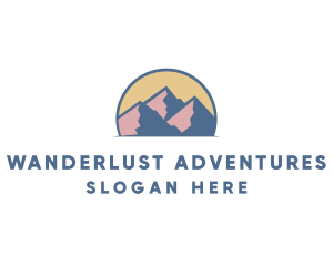 Mountain Adventure Trip logo design