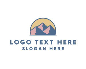 Tourism - Mountain Adventure Trip logo design