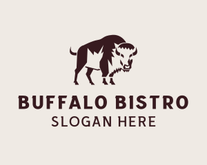 Wild Buffalo Animal logo design